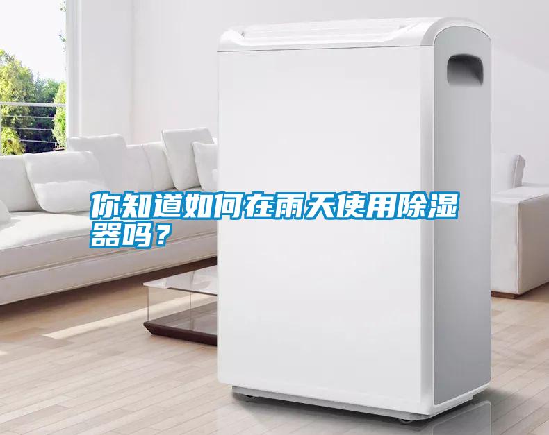 你知道如何在雨天使用除濕器嗎？