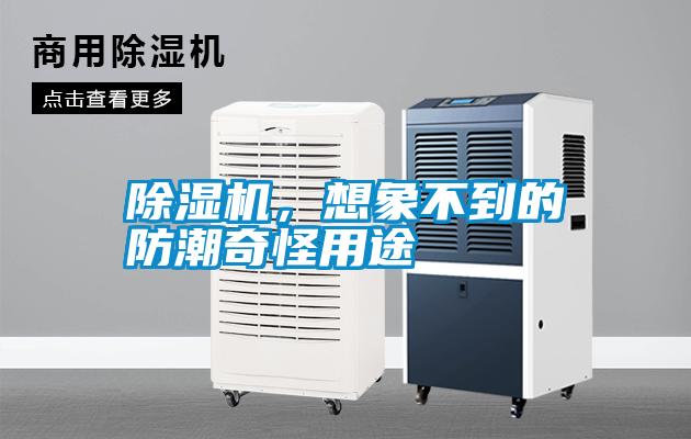 除濕機，想象不到的防潮奇怪用途
