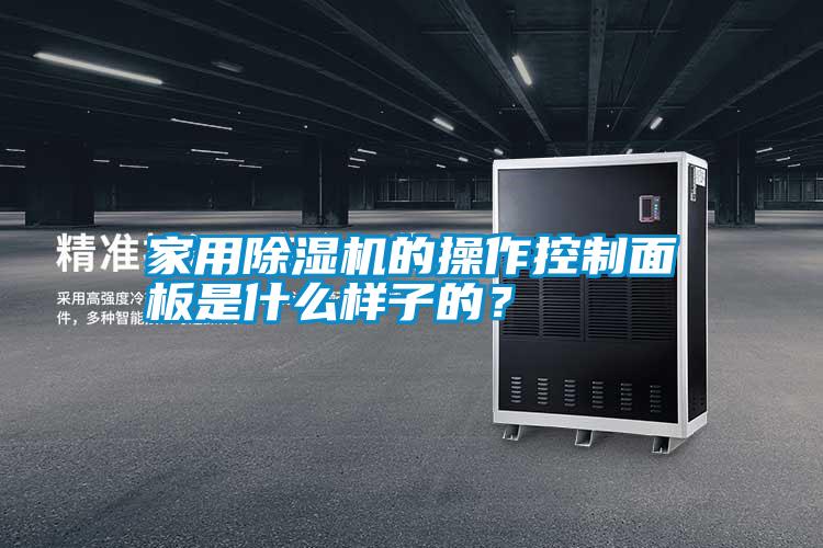 家用除濕機的操作控制面板是什么樣子的？