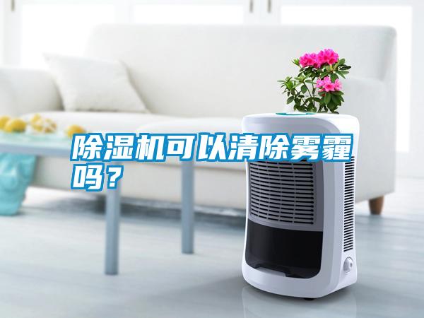 除濕機可以清除霧霾嗎？