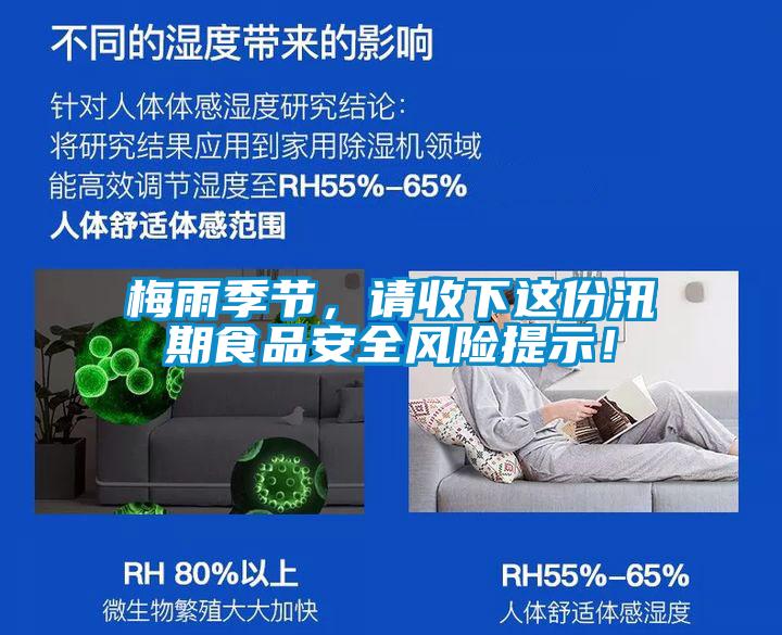 梅雨季節，請收下這份汛期食品安全風險提示！