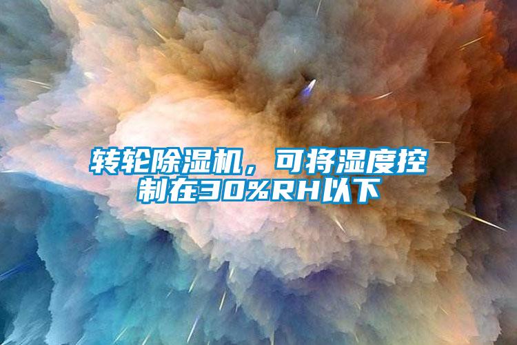 轉輪除濕機，可將濕度控制在30%RH以下