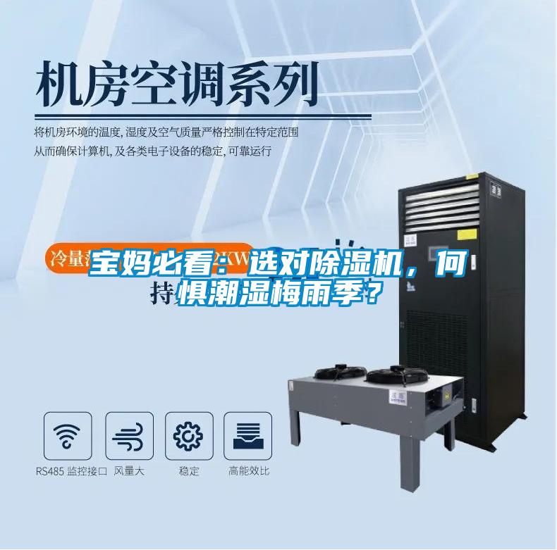 寶媽必看：選對除濕機(jī)，何懼潮濕梅雨季？