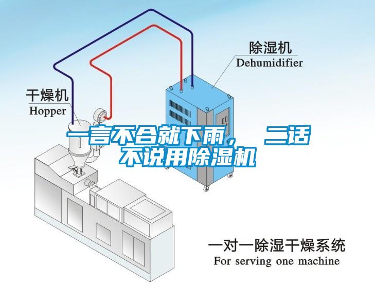 一言不合就下雨， 二話不說用除濕機