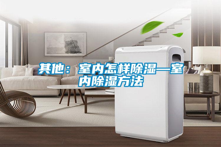 其他:室內怎樣除濕—室內除濕方法