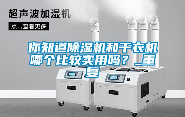 你知道除濕機和干衣機哪個比較實用嗎?_重復