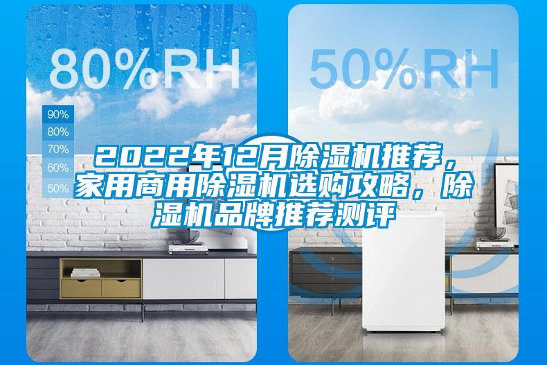 2022年12月除濕機推薦，家用商用除濕機選購攻略，除濕機品牌推薦測評