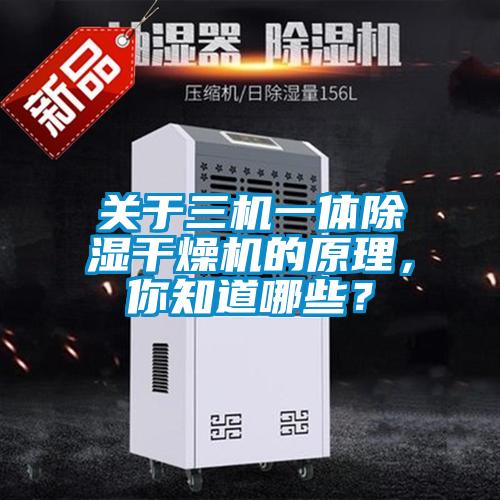 關于三機一體除濕干燥機的原理，你知道哪些？