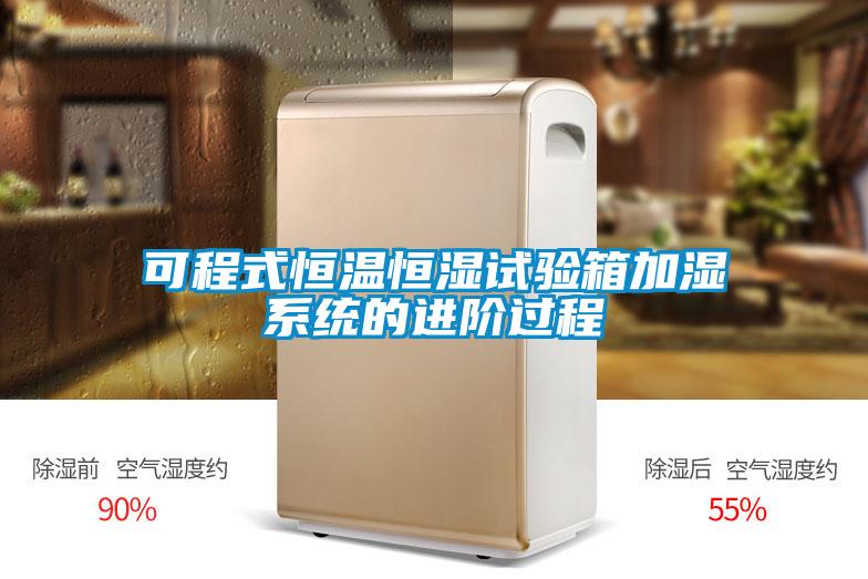可程式恒溫恒濕試驗箱加濕系統(tǒng)的進(jìn)階過程