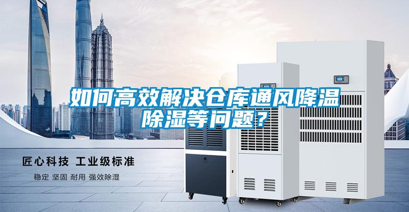 如何高效解決倉庫通風降溫除濕等問題？