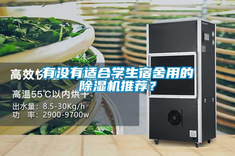 有沒有適合學生宿舍用的除濕機推薦？