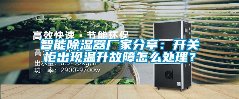 智能除濕器廠家分享:開關(guān)柜出現(xiàn)溫升故障怎么處理?
