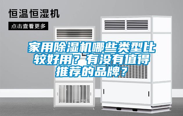 家用除濕機哪些類型比較好用？有沒有值得推薦的品牌？