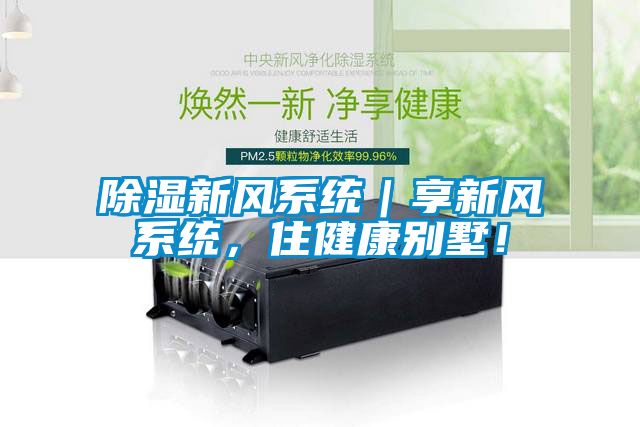 除濕新風系統(tǒng)｜享新風系統(tǒng)，住健康別墅！