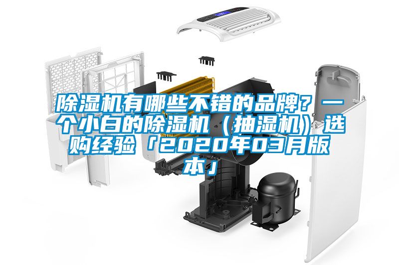 除濕機(jī)有哪些不錯(cuò)的品牌？一個(gè)小白的除濕機(jī)（抽濕機(jī)）選購(gòu)經(jīng)驗(yàn)「2020年03月版本」