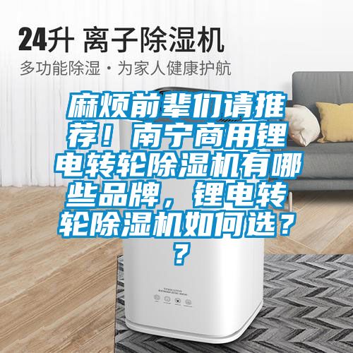 麻煩前輩們請推薦！南寧商用鋰電轉(zhuǎn)輪除濕機有哪些品牌，鋰電轉(zhuǎn)輪除濕機如何選？？