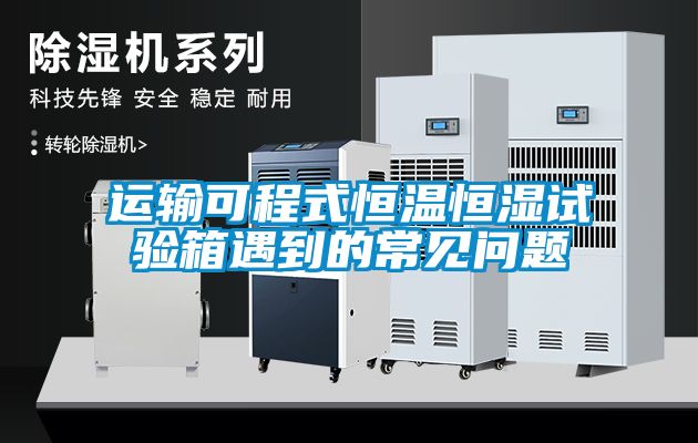 運(yùn)輸可程式恒溫恒濕試驗箱遇到的常見問題